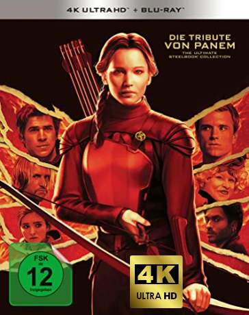 The Hunger Games: 10th Anniversary Ultimate Collection: The Hunger Games / The Hunger Games: Catching Fire / The Hunger Games: Mockingjay - Part 1 / The Hunger Games: Mockingjay - Part 2 (steelbook) [4xBlu-Ray 4K]+[4xBlu-Ray]
