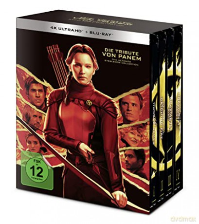 The Hunger Games: 10th Anniversary Ultimate Collection: The Hunger Games / The Hunger Games: Catching Fire / The Hunger Games: Mockingjay - Part 1 / The Hunger Games: Mockingjay - Part 2 (steelbook) [4xBlu-Ray 4K]+[4xBlu-Ray]
