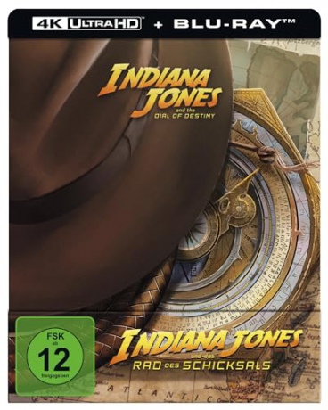 Indiana Jones and the Dial of Destiny (Indiana Jones i artefakt przeznaczenia) (steelbook) [Blu-Ray 4K]+[Blu-Ray]