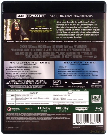 Prey (Predator: Prey) [Blu-Ray 4K]+[Blu-Ray]