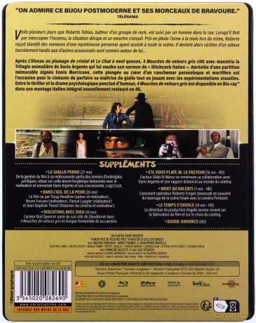 4 Mouches de Velours Gris (steelbook) [Blu-Ray]