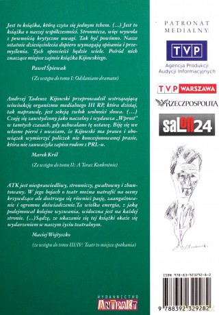 Opis obyczajów w XV-leciu międzysojuszniczym. Tom III. Teatr to miejsce spotkań. Część 1. Paradoks o ogródkach - Andrzej Tadeusz Kijowski [KSIĄŻKA]