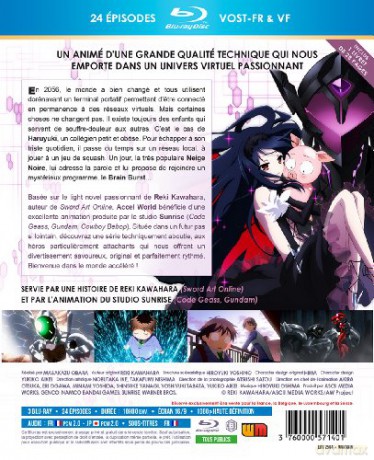 Accel World - Intégrale - Edition Saphir (3 Blu-ray) + Livret