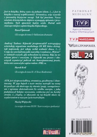 Opis obyczajów w XV-leciu międzysojuszniczym. Tom III. Teatr to miejsce spotkań. Część 2. Thea to znaczy widzenie - Andrzej Tadeusz Kijowski [KSIĄŻKA]