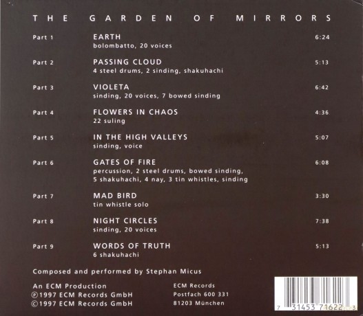 Micus: Garden of Mirrors [CD]