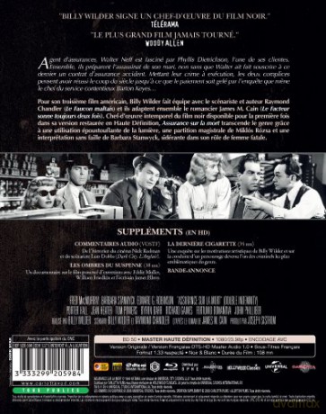 Double Indemnity (Podwójne ubezpieczenie) [Blu-Ray]