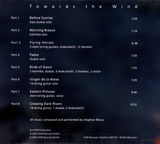 Micus: Towards The Wind [CD]