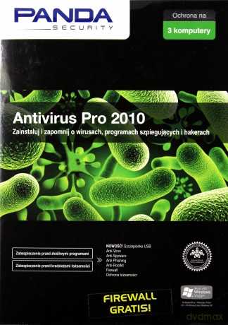 Panda Antivirus Pro 2010 (+ Firewall) 3PC miniBOX [GRA PC]