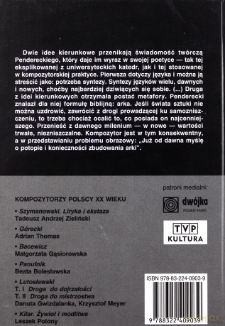 Krzysztof Penderecki. Bunt i wyzwolenie. Tom II. Odzyskiwanie raju - Mieczysław Tomaszewski [KSIĄŻKA]