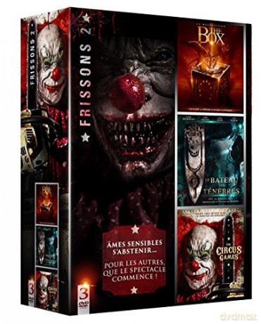 Coffret FRISSONS N°2 Circus Games + The Box + Le Bateau des TENEBRES