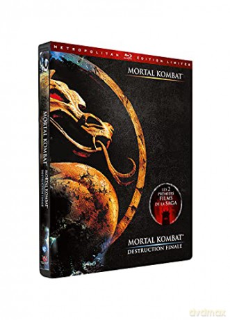 Coffret Mortal Kombat + Mortal Kombat Destruction - BIPACK-Edition Limitée-STEELBOOK-BLU-Ray