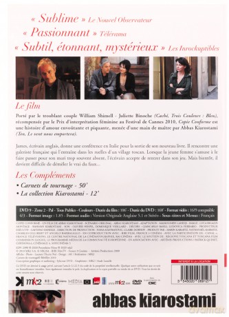 Certified Copy (Zapiski z Toskanii) [DVD]