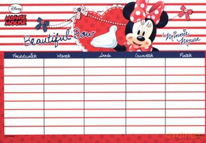 Plan lekcji Myszka Minnie [KSIĄŻKA]