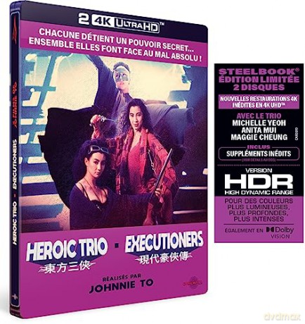 HEROIC TRIO + EXECUTIONERS - 2 FILMS DE JOHNNIE TO - 2 UHD STEELBOOK - ED LIMITE