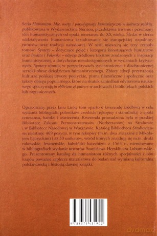 Polonika czeskie doby renesansu, baroku i oświecenia w bibliotece premonstratensów na Strahowie (Praga). Katalog - Jan Linka [KSIĄŻKA]