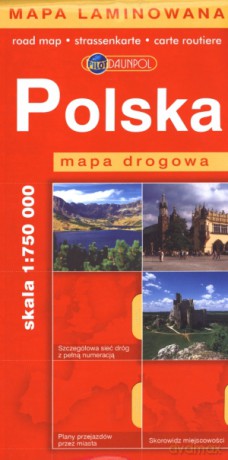 Polska. Mapa drogowa 1:750 000 [KSIĄŻKA]