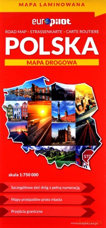 Polska. Mapa drogowa 1:750 000 [KSIĄŻKA]