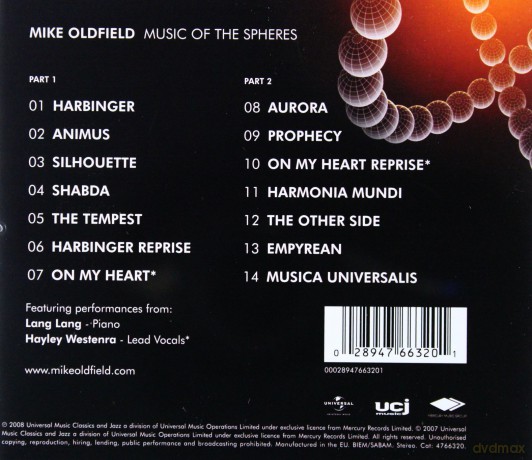 Mike Oldfield: Music Of The Spheres [CD]