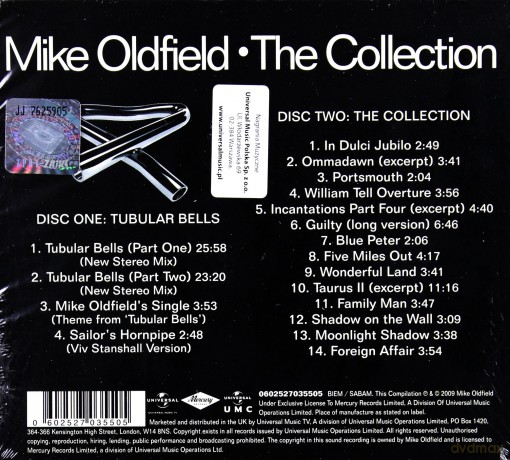 Mike Oldfield: Tubular Bells TV Edition [2CD]