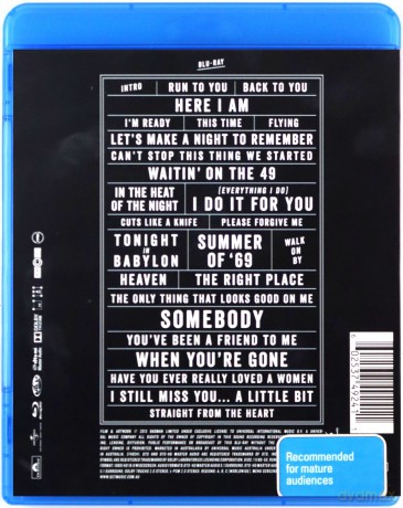 Bryan Adams: Live At Sydney Opera House [Blu-Ray]