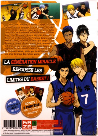 Kuroko's Basket Season 1 Box 2/2 [3DVD]