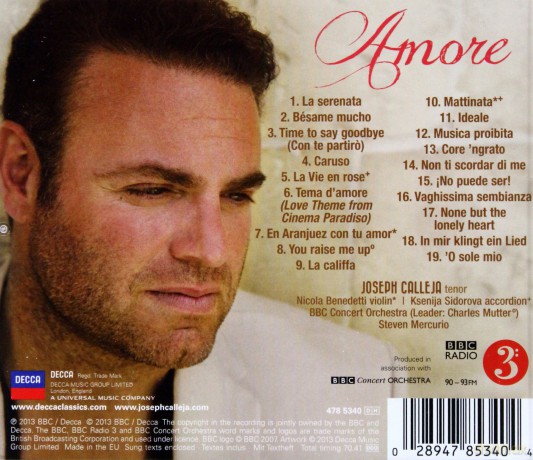 Joseph Calleja: Amore [CD]