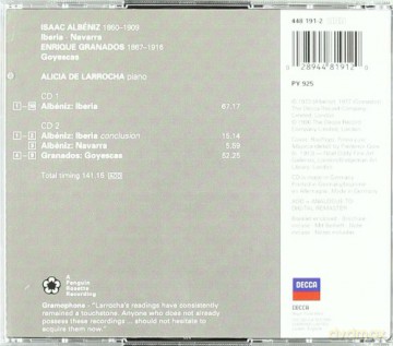 Double Decca Larrocha: Albeniz [2CD]