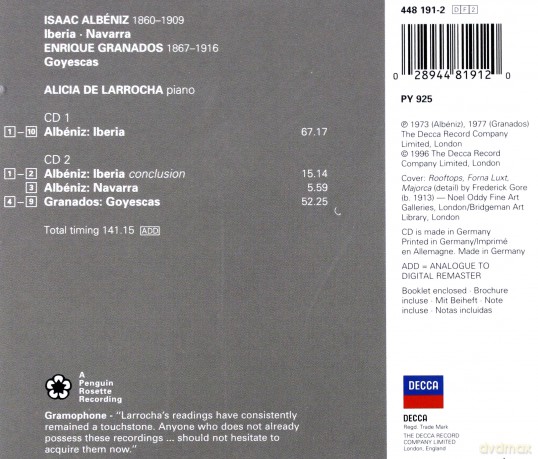 Double Decca Larrocha: Albeniz [2CD]