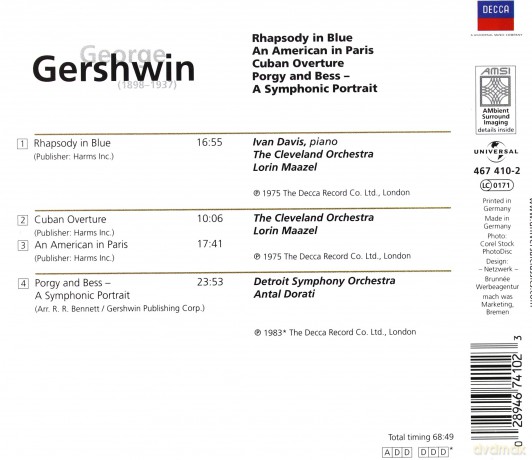 Eloquence: Gershwin Rhapsody In Blue [CD]