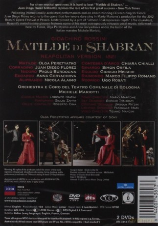 Juan Diego Florez: Rossini Matilde Di Shabran [2DVD]