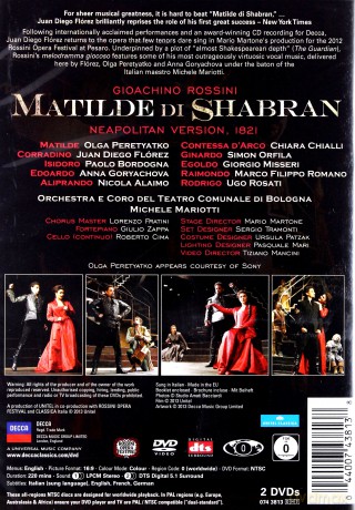 Juan Diego Florez: Rossini Matilde Di Shabran [2DVD]