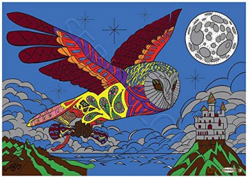 LA Chouette Version Mandala - Tableau A COLORIER