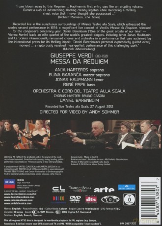 Jonas Kaufmann: Verdi Requiem [DVD]