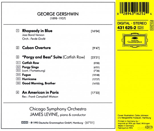 Levine Cso: Gershwin: Rhapsody In Blue + [CD]