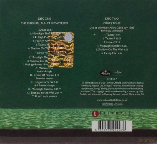 Mike Oldfield: Crises (Deluxe) Ltd. [2CD]