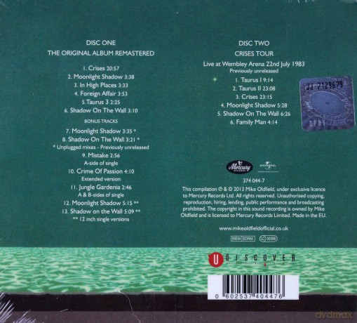 Mike Oldfield: Crises (Deluxe) Ltd. [2CD]