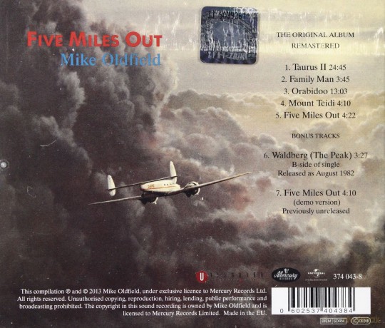 Mike Oldfield: Five Miles Out [CD]