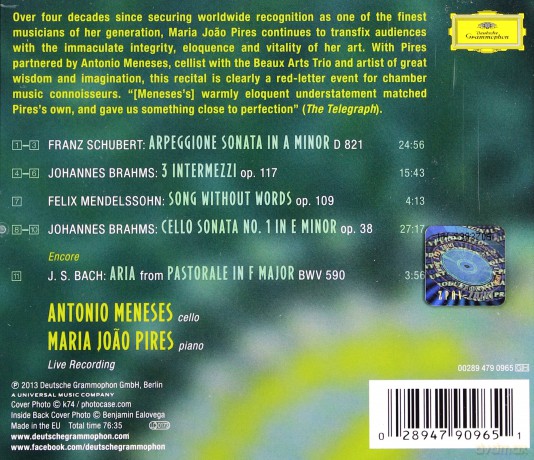Maria Joao Pires: Live From Wigmore Hall [CD]