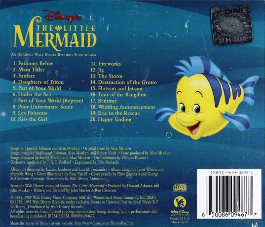 The Little Mermaid soundtrack (Mała Syrenka) [CD]
