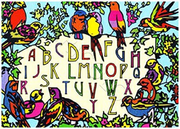 L'ALPHABET - Tableau A COLORIER