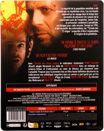Twelve Monkeys (12 małp) (steelbook) [Blu-Ray 4K]+[Blu-Ray]
