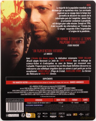 Twelve Monkeys (12 małp) (steelbook) [Blu-Ray 4K]+[Blu-Ray]