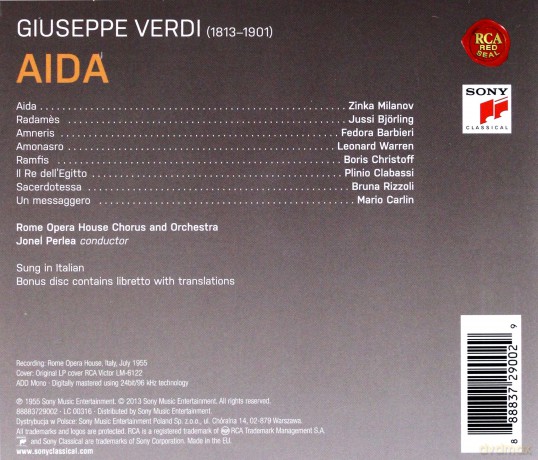 Jonel Perlea: Verdi: Aida [3CD]