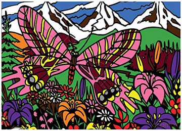 Les Papillons - Tableau A COLORIER