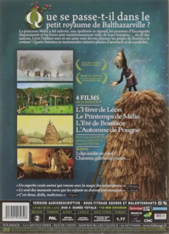 Les Quatre Saisons Aventures médiévales de Léon, Mélie, Boniface et Pougne