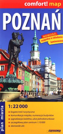 Poznań. Laminowany plan miasta w skali 1:22 000 [KSIĄŻKA]