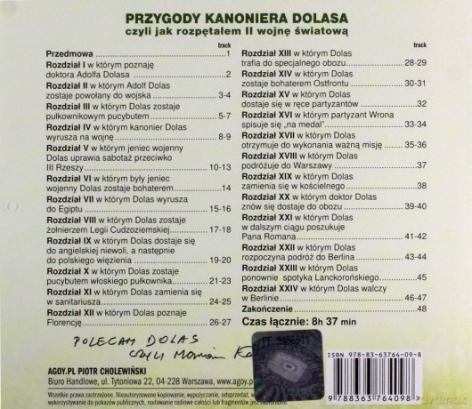 Przygody Kanoniera Dolasa, czyli jak rozpętałem II wojnę światową. Książka audio CD MP3 - Kazimierz Sławiński [KSIĄŻKA]