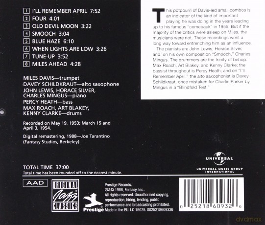 Miles Davis: Blue Haze [CD]