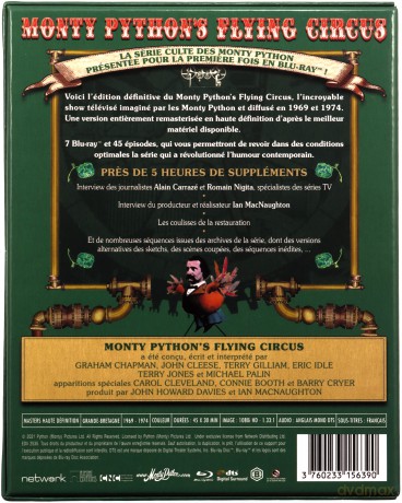 Monty Python's Flying Circus Season 1-4 (Latający Cyrk Monty Pythona) [7xBlu-Ray]