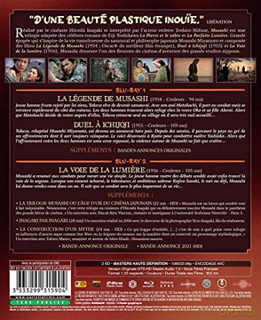 Musashi Trilogy: Samurai I: Musashi Miyamoto / Samurai II: Duel at Ichijoji Temple / Samurai III: Duel at Ganryu Island [BOX] [2xBlu-Ray]